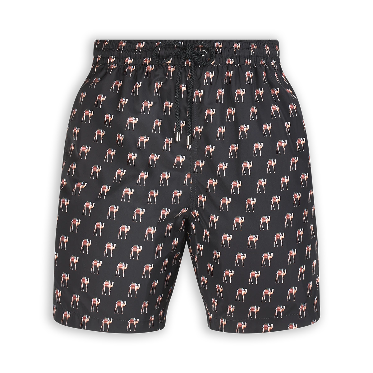 Swim shorts - camel - black