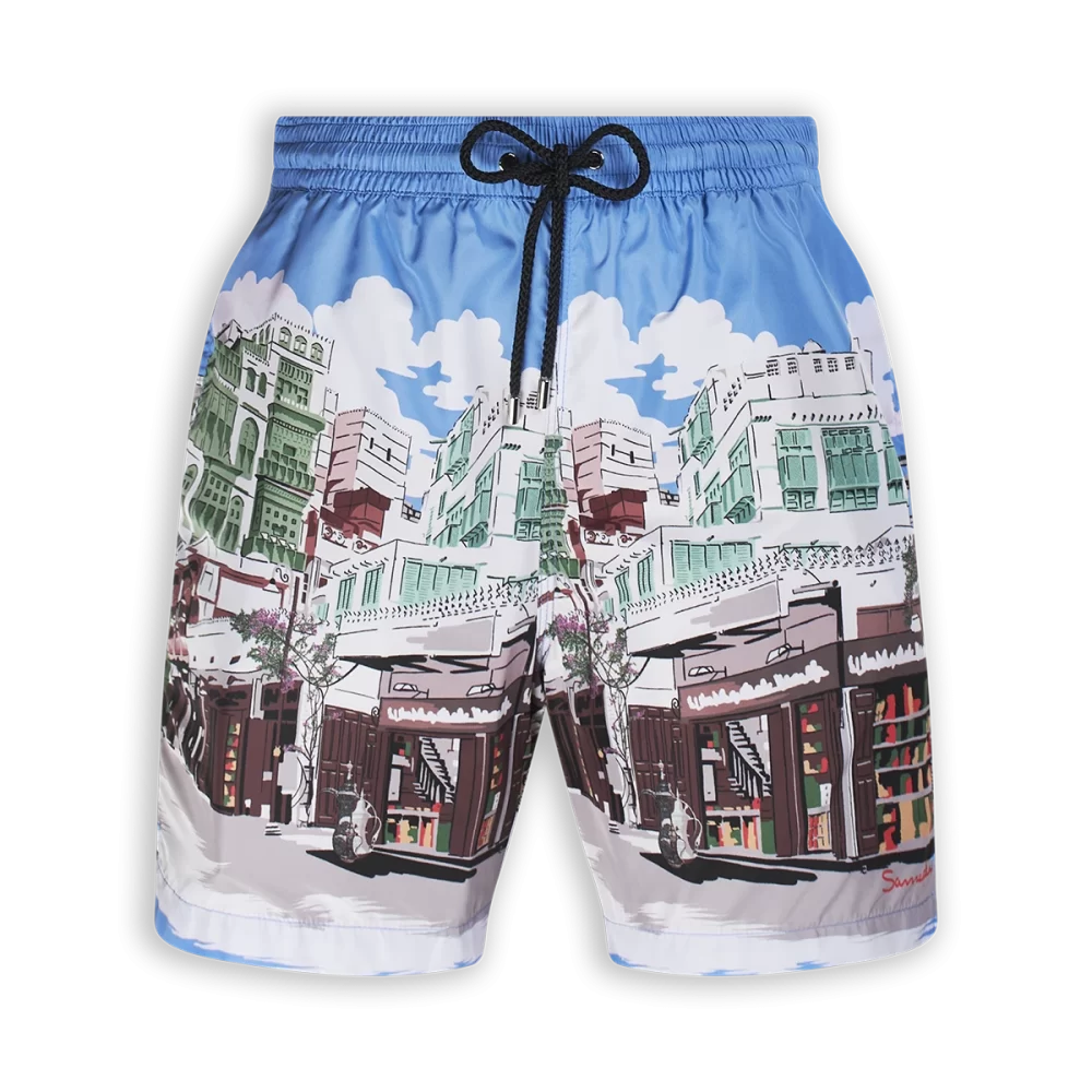 Swim shorts - al balad - blue