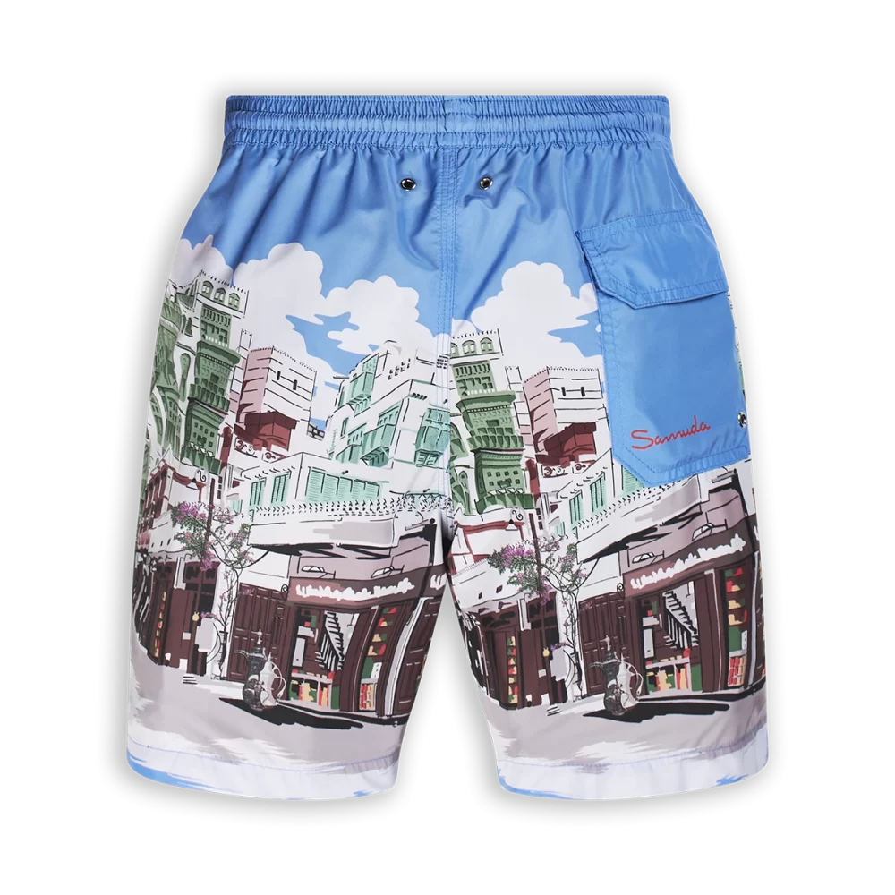 Swim shorts - al balad - blue